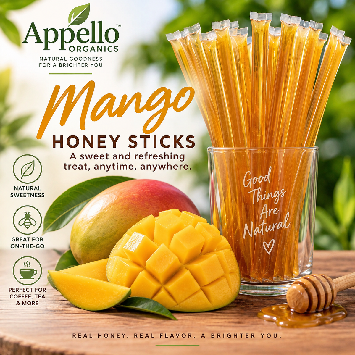 Appello Organics Mango Honey Sticks